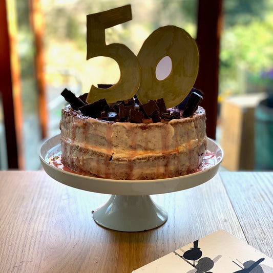 Lemon drizzle birthday cake