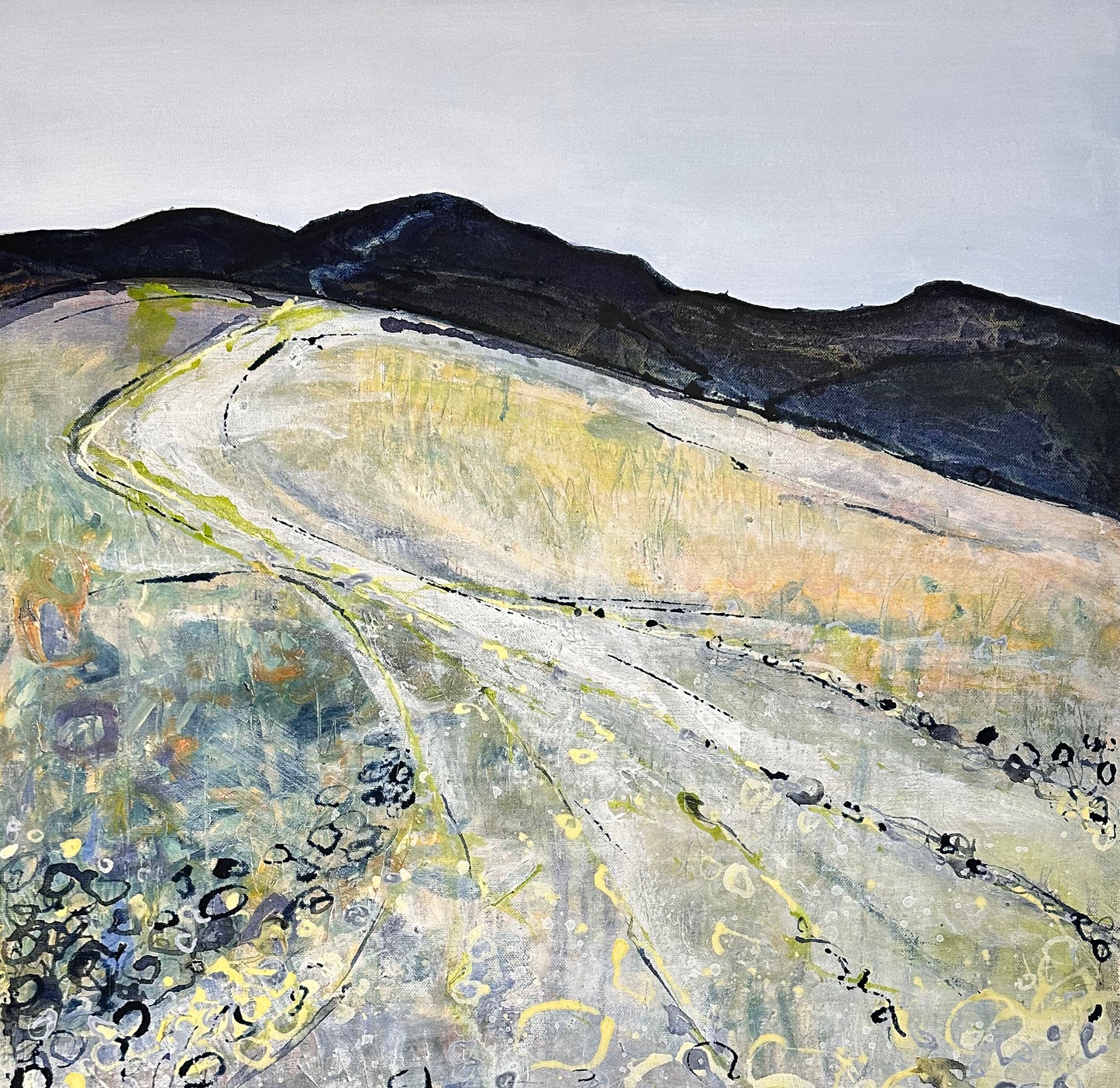 PAINTING: From the col below Carnethy summit