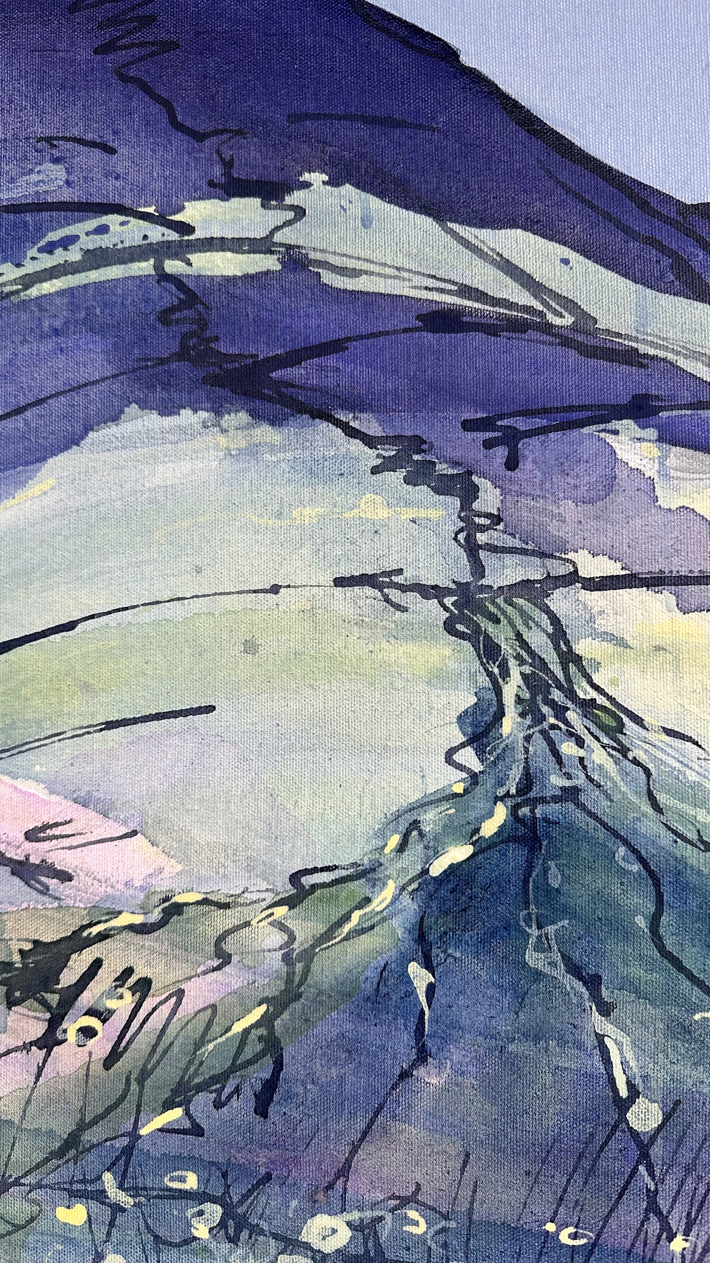 PAINTING: across to scald law from carnethy sholder