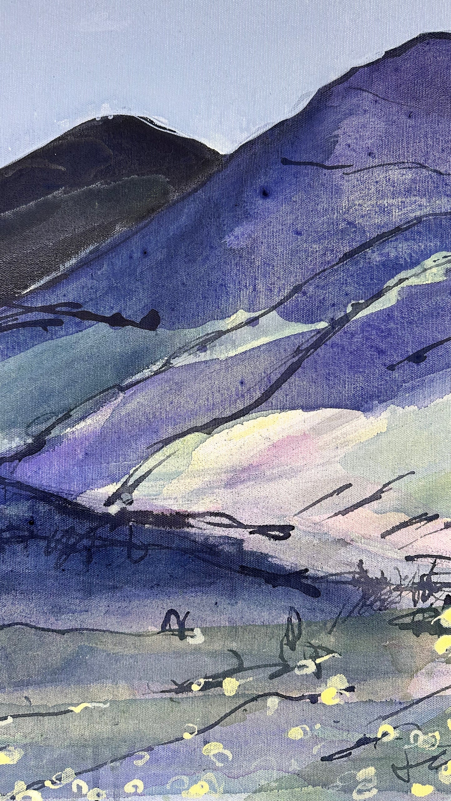PAINTING: across to scald law from carnethy sholder