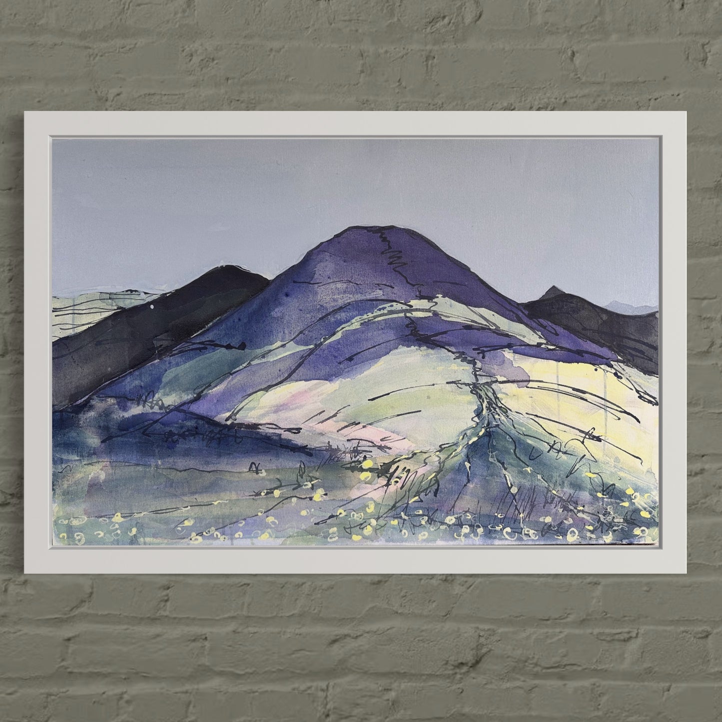 PAINTING: across to scald law from carnethy sholder