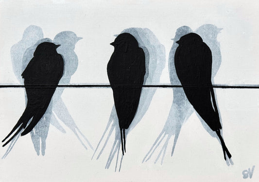 PAINTING: Swallows