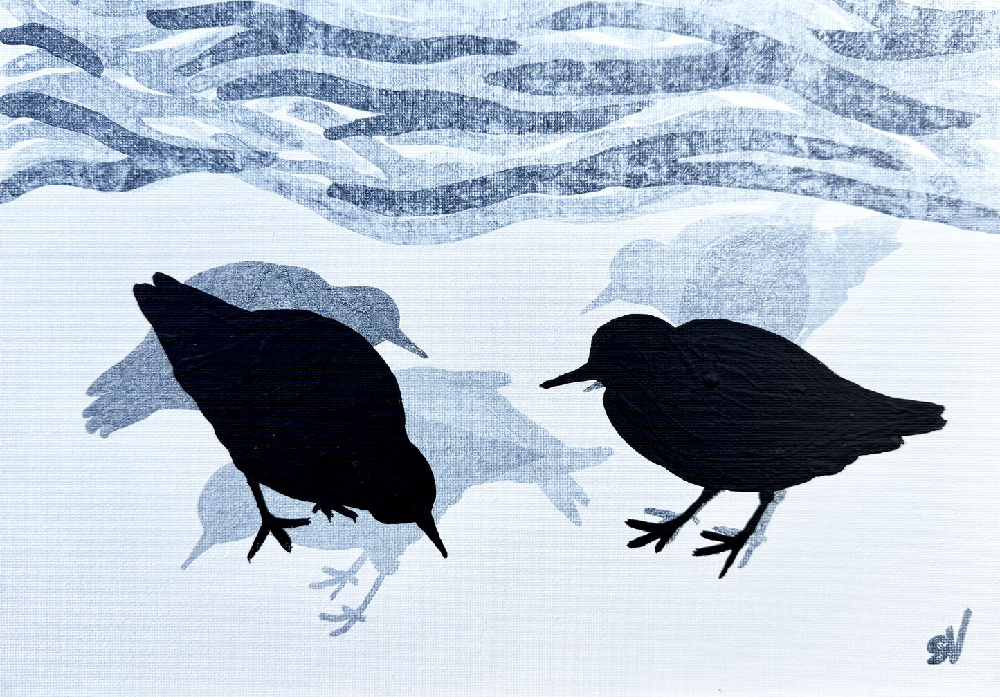 PAINTING: Turnstones