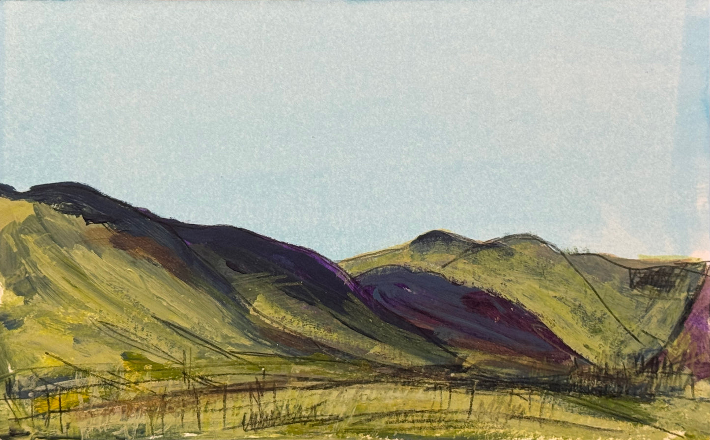 PAINTING: Glenshee - en pleinair study 1