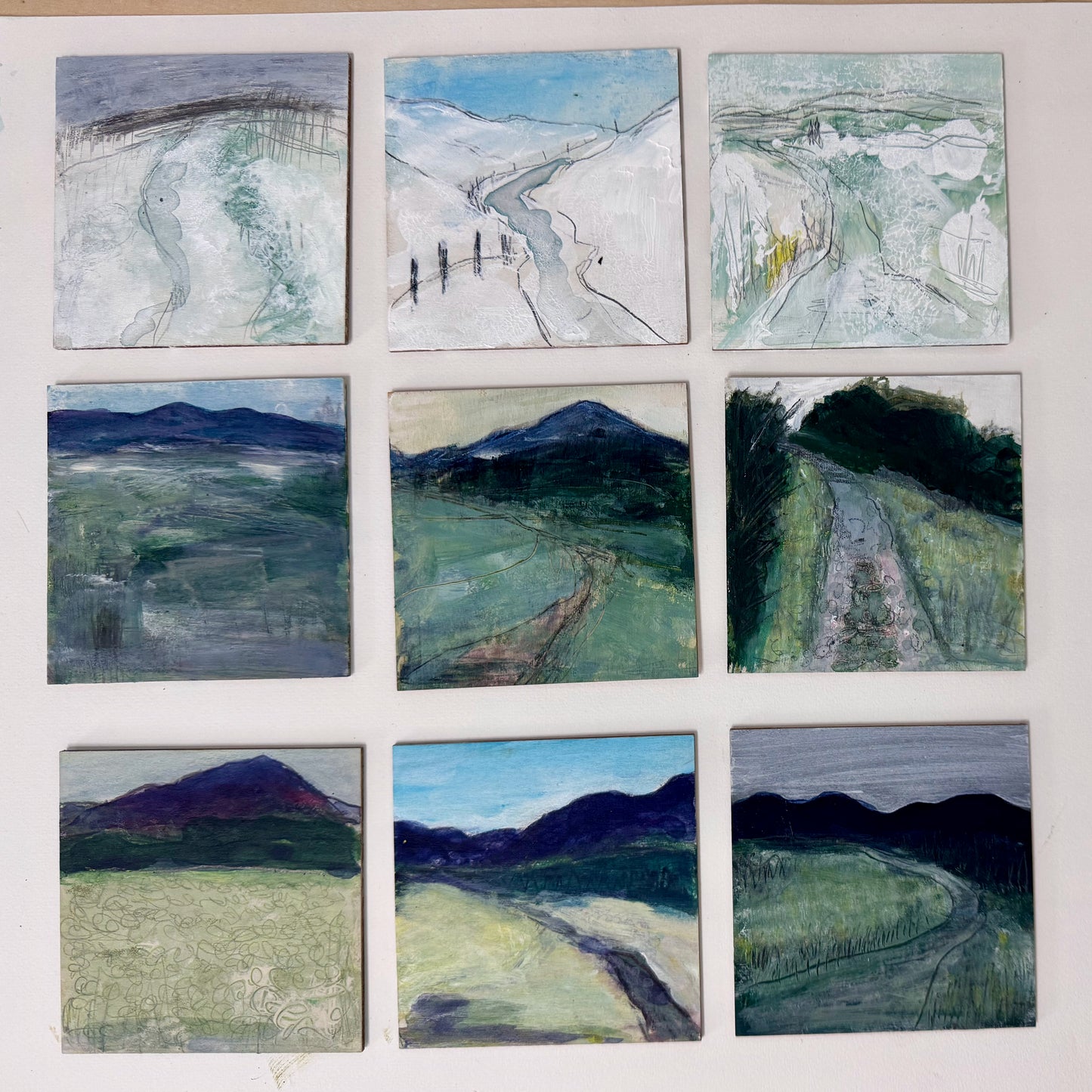 PAINTING: Broomhill - a drawing a day - feels like winter to spring