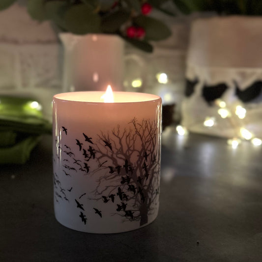CANDLE: Trees and Geese - Spiced Orange or Lime, Basil and Mandarin