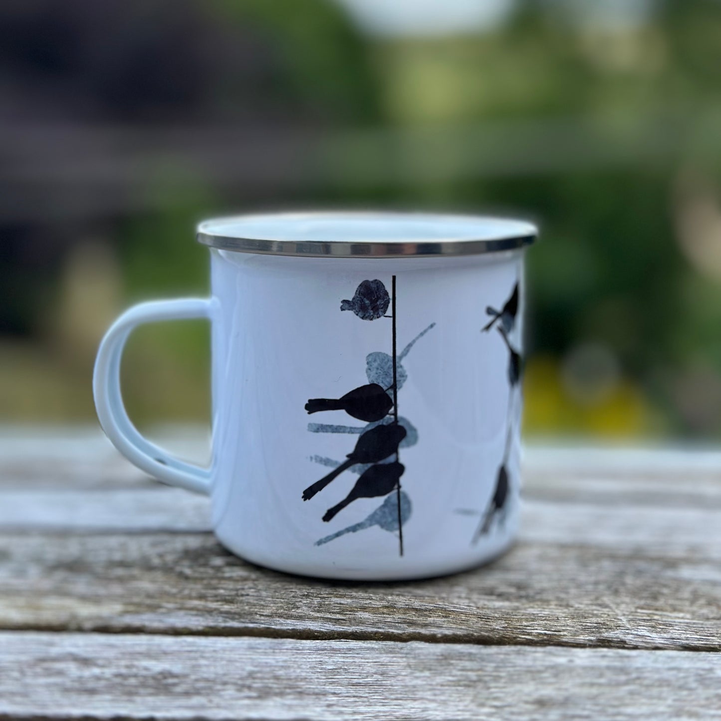 ENAMEL MUG: LONG-TAILED TIT
