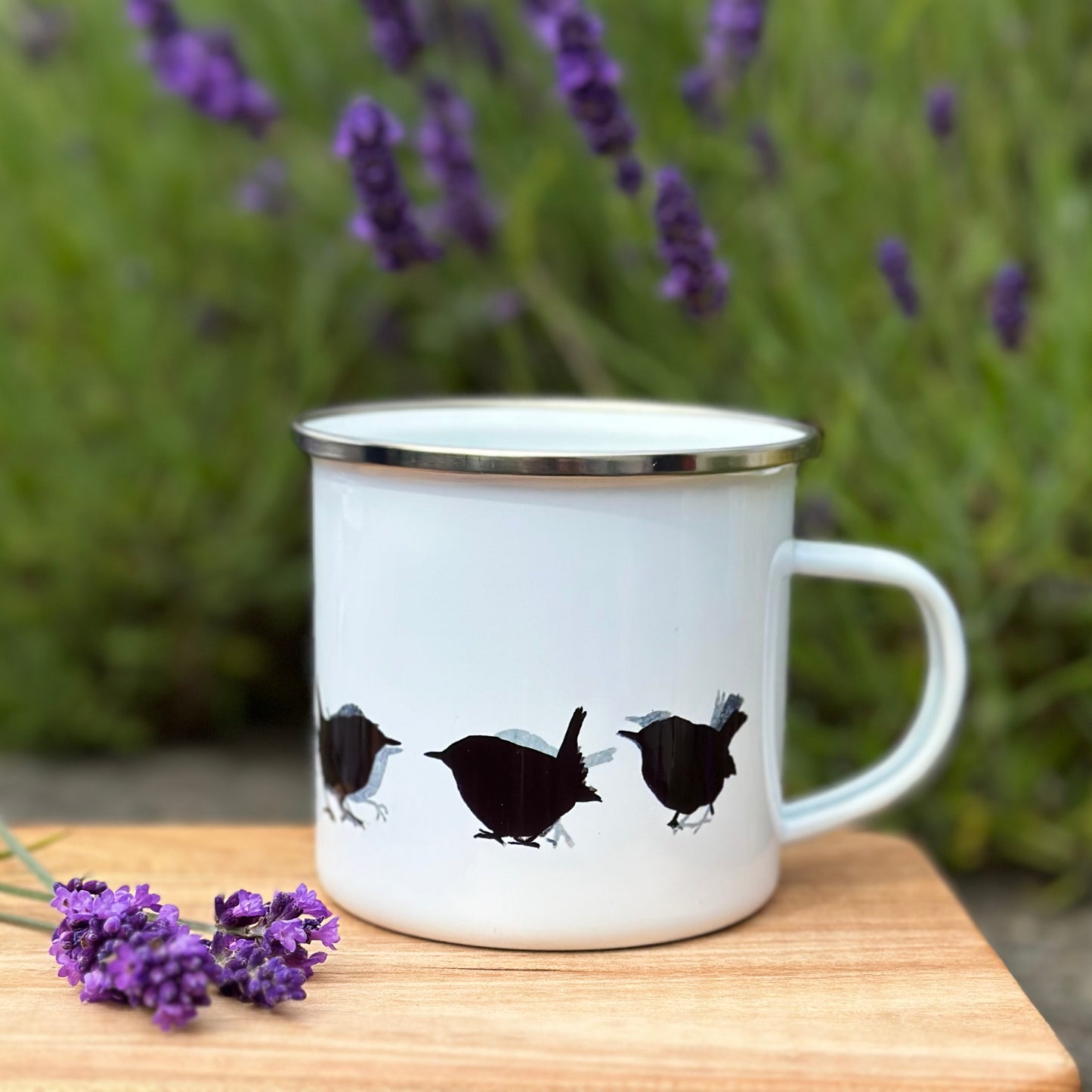 ENAMEL MUG: WREN