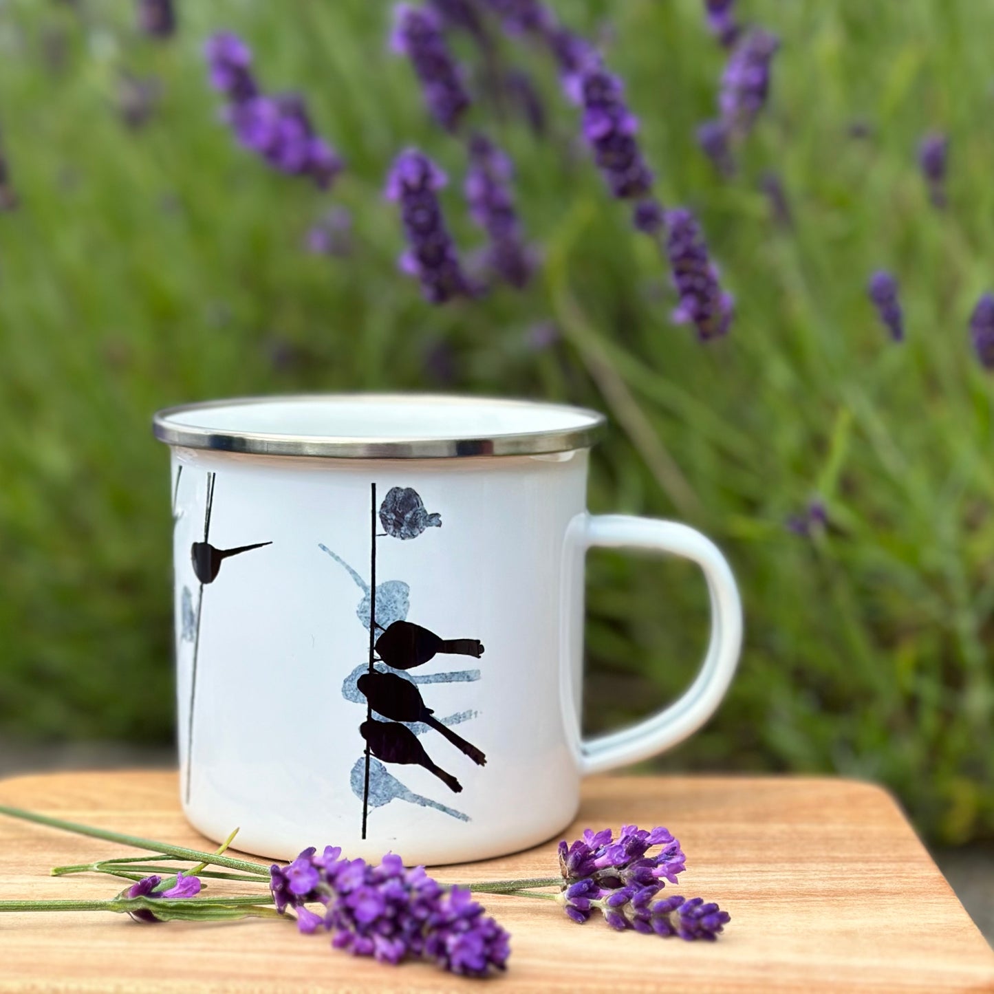 ENAMEL MUG: LONG-TAILED TIT