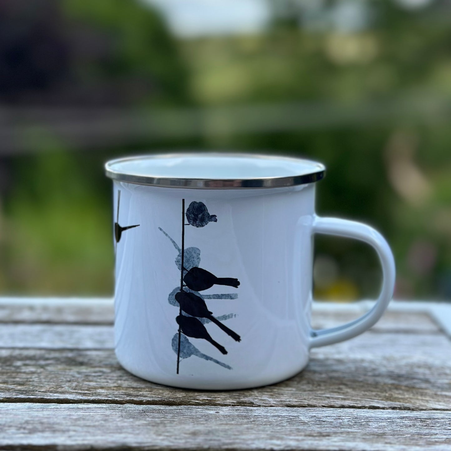 ENAMEL MUG: LONG-TAILED TIT