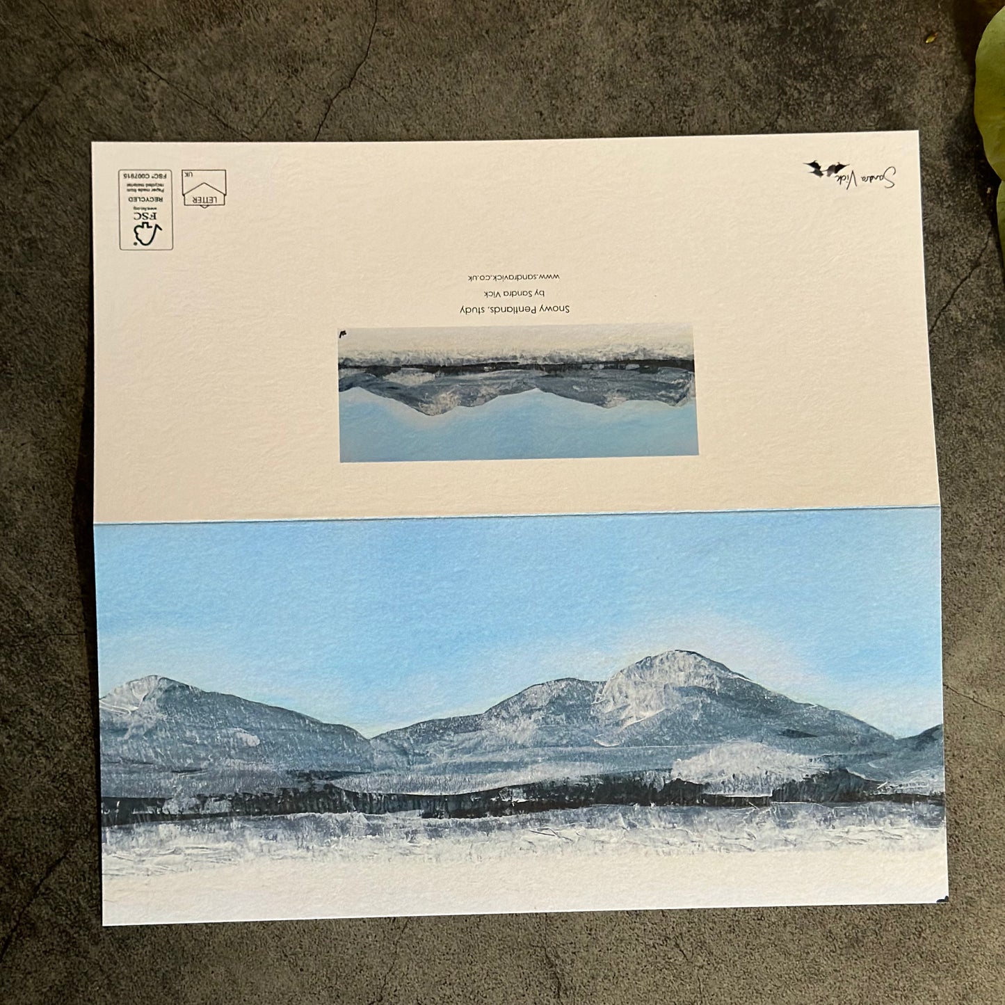 CARD: snowy pentlands, study