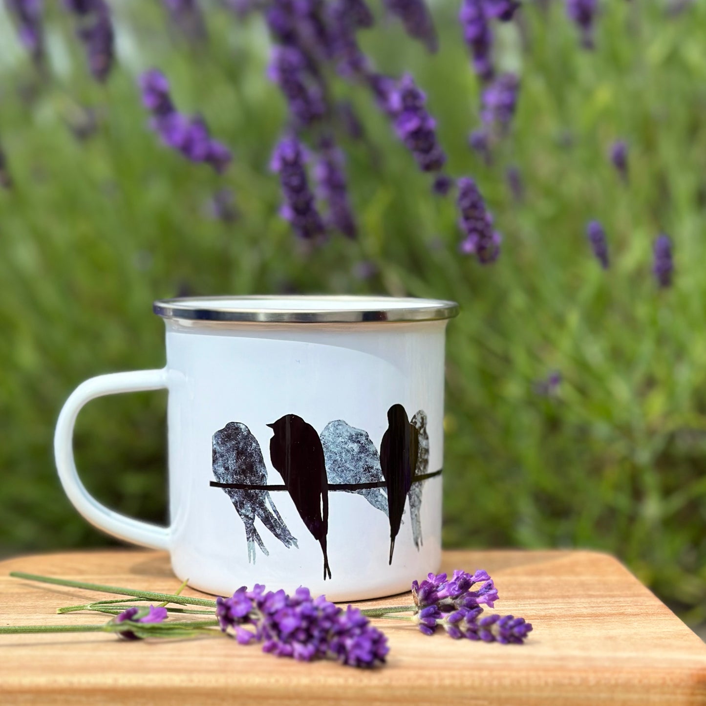 ENAMEL MUG: SWALLOW