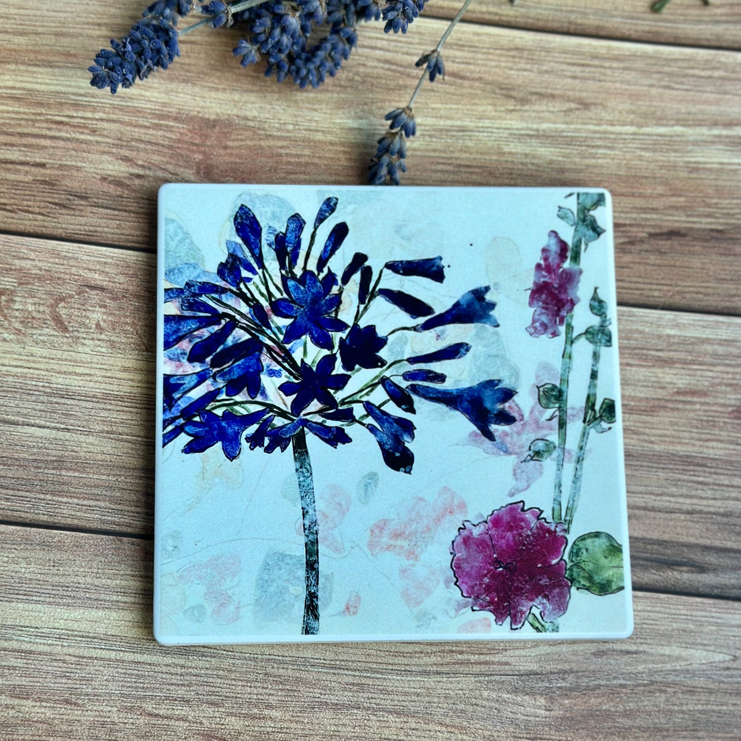 COASTER : agapanthus & cosmos