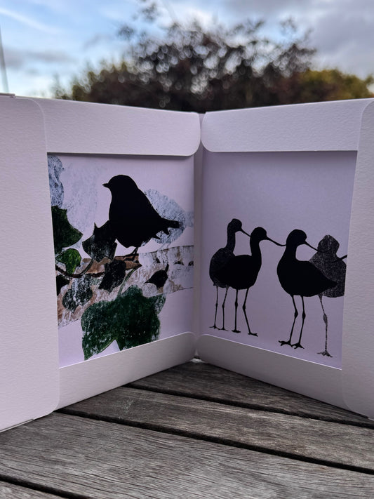 PACK OF GREETING CARDS: birds