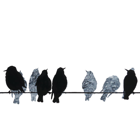 CERAMIC COASTER : starlings