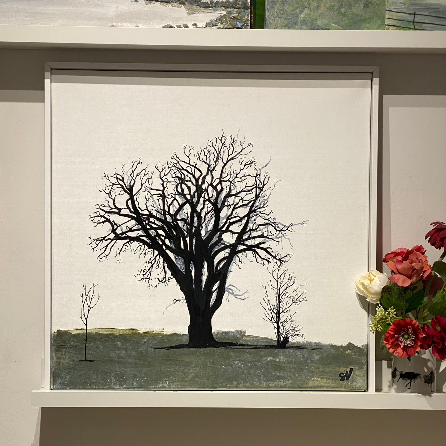 PAINTING: tree - generations come and go 60x60cm FRAMED