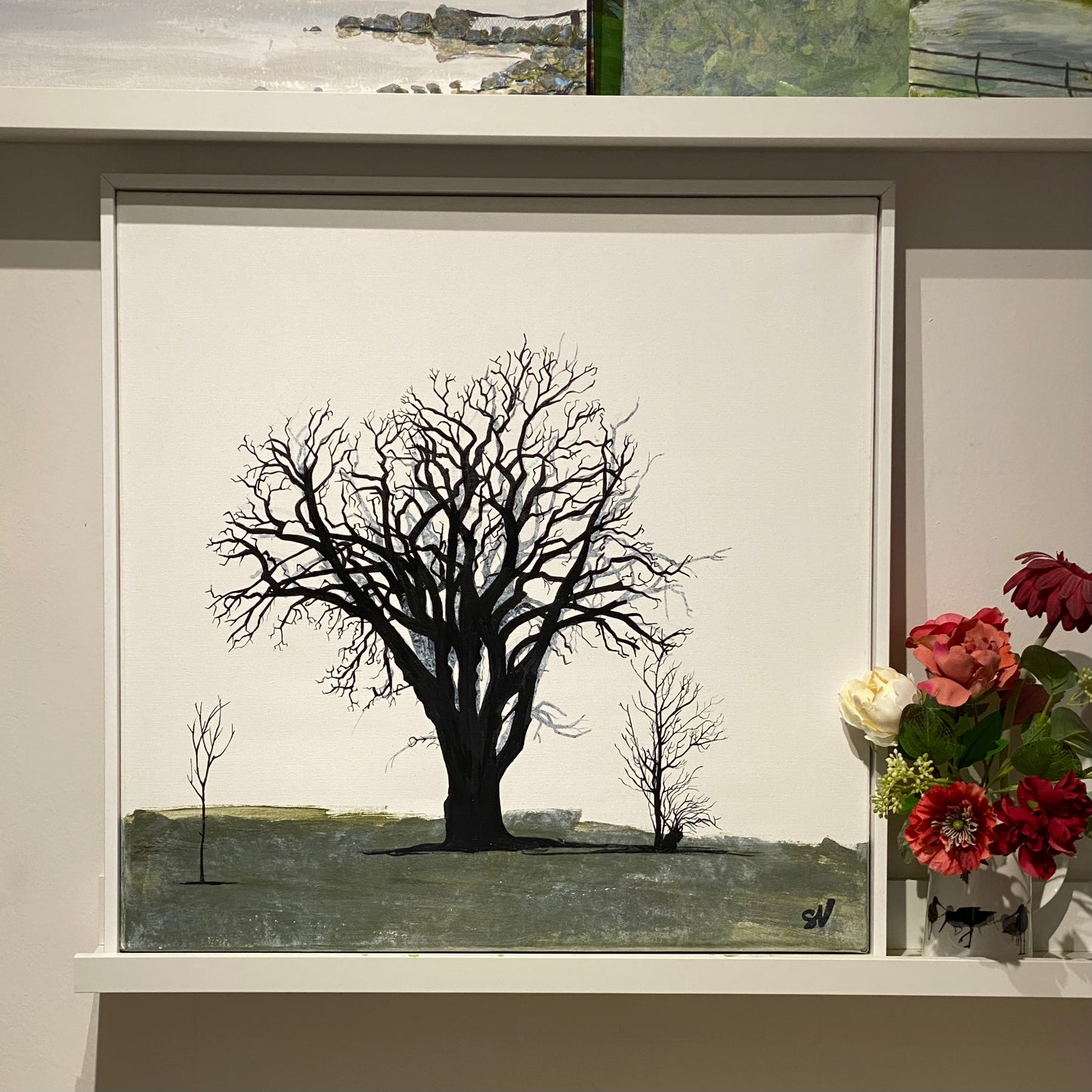 PAINTING: tree - generations come and go 60x60cm FRAMED