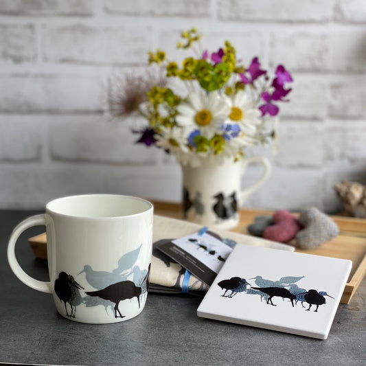 CERAMIC COASTER : oystercatcher