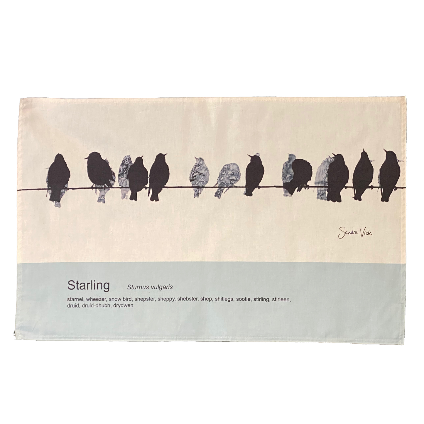 TEA TOWEL - STARLING unbleached cotton