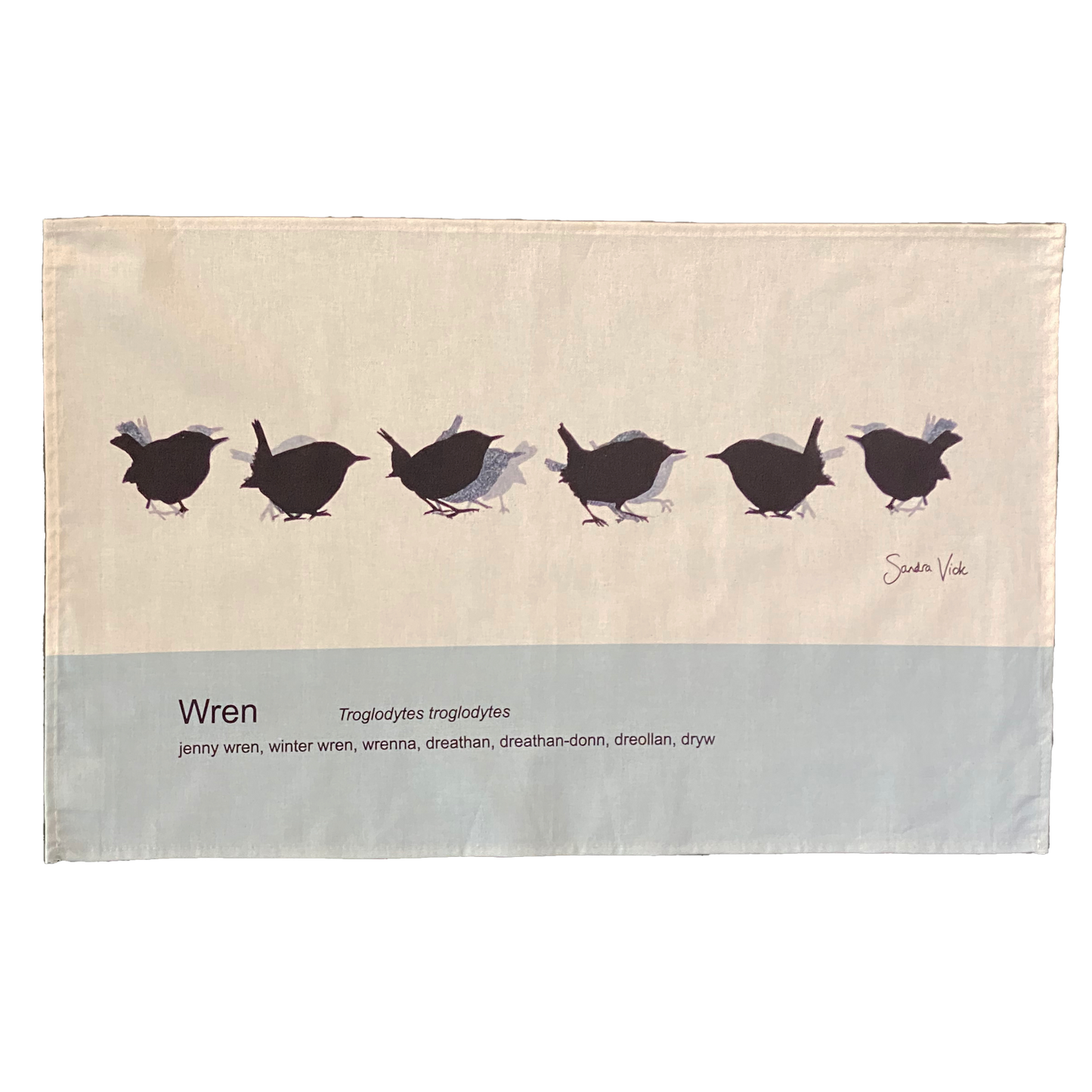 TEA TOWEL - WREN unbleached cotton