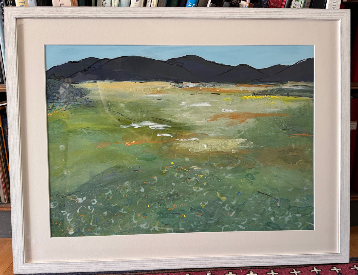 PAINTING:  Across to the hills
