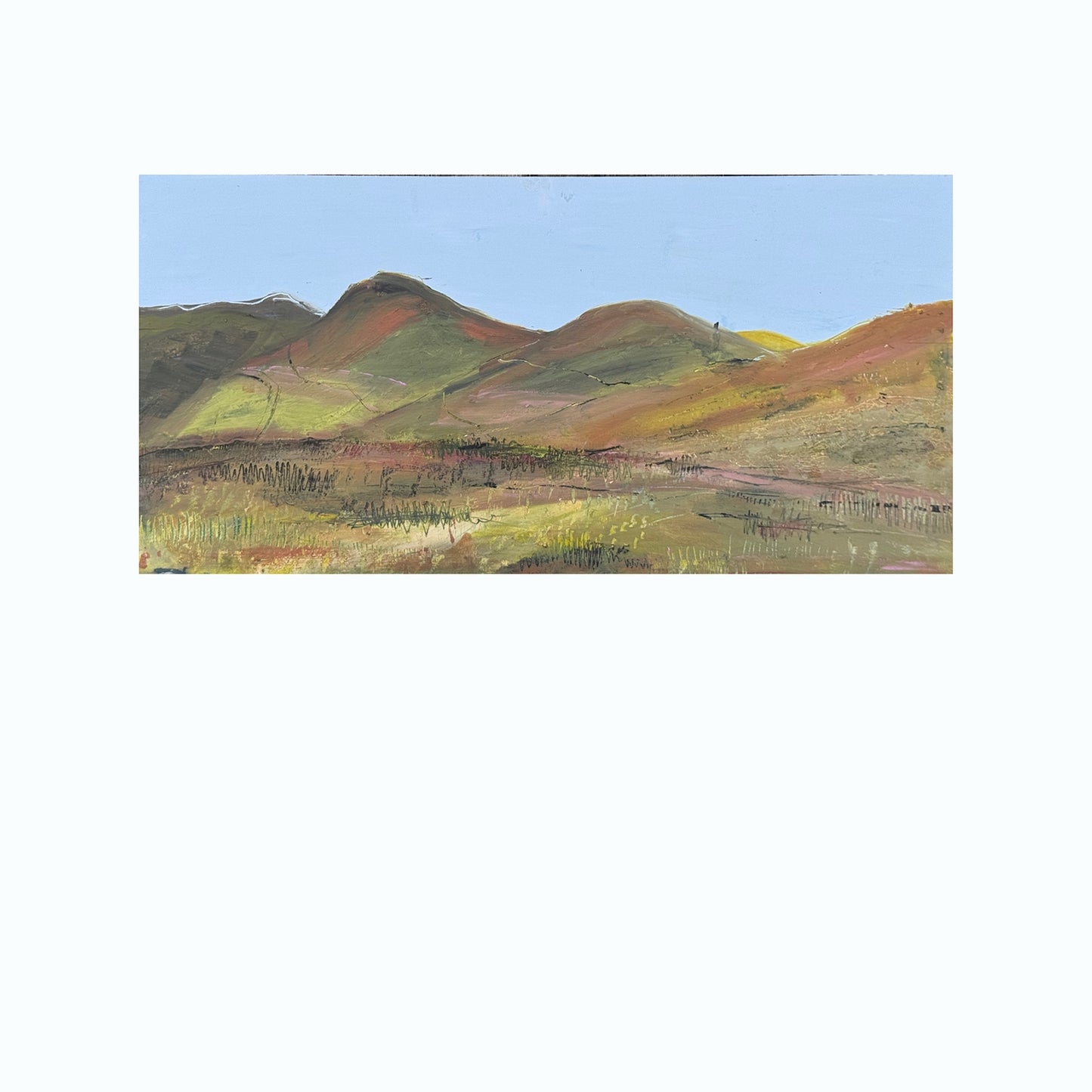 PAINTING:  Across to the kips from the shoulder of south black