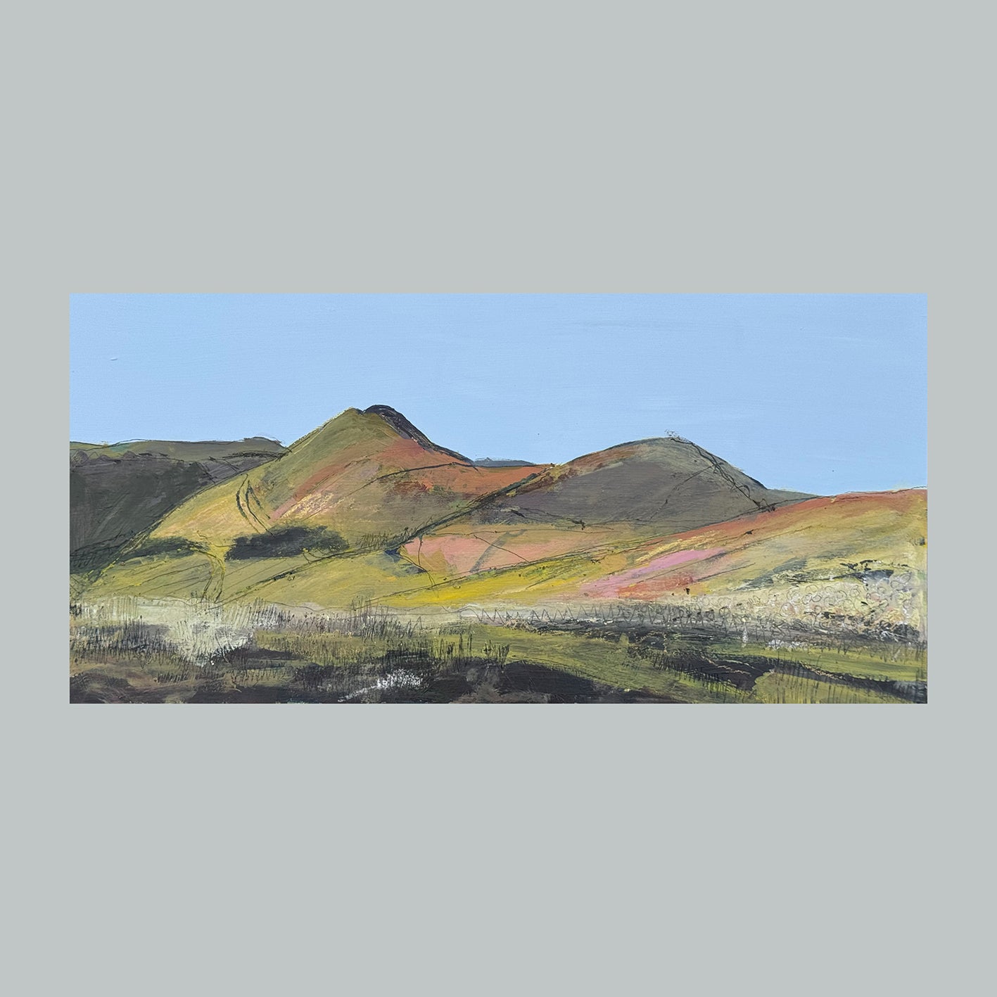 PAINTING: across the valley to the kips
