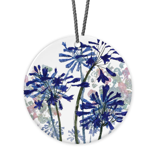 HANGING DECORATION: 3 agapanthus