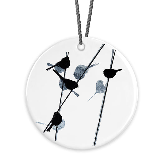 HANGING DECORATION: long-tailed tits