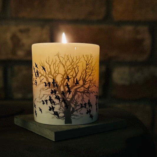 CANDLE: Trees and Geese - Spiced Orange or Lime, Basil and Mandarin