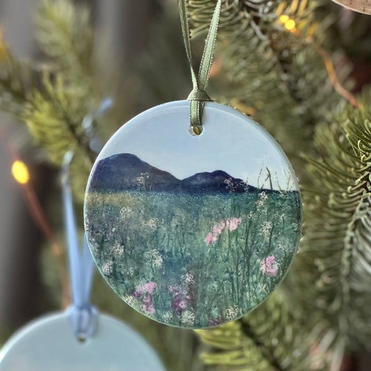 HANGING DECORATION: across the fields to the pentlands