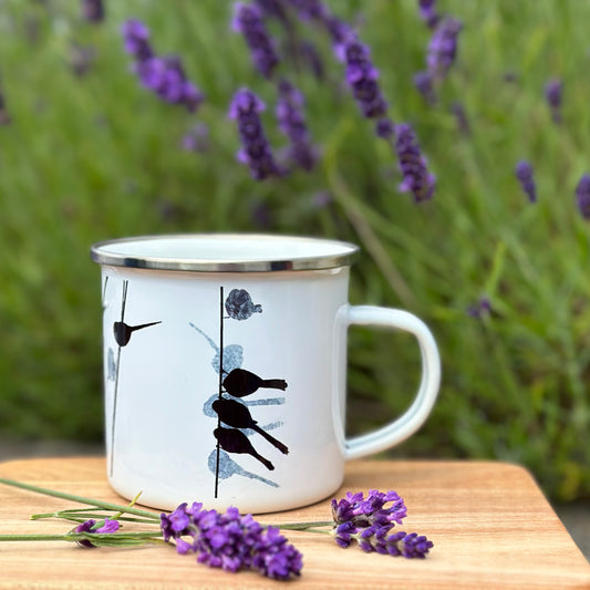 ENAMEL MUG: LONG-TAILED TIT