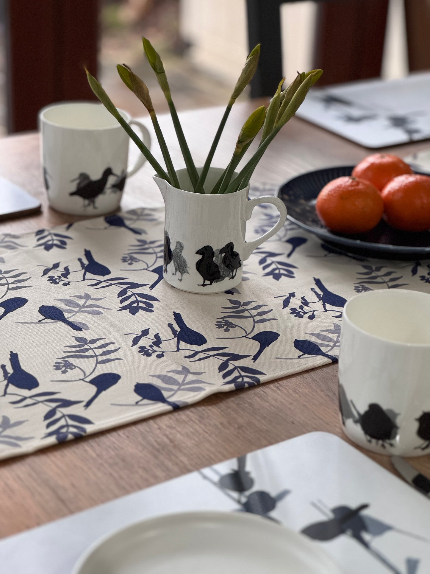 TABLE RUNNER - LONG-TAILED TITS