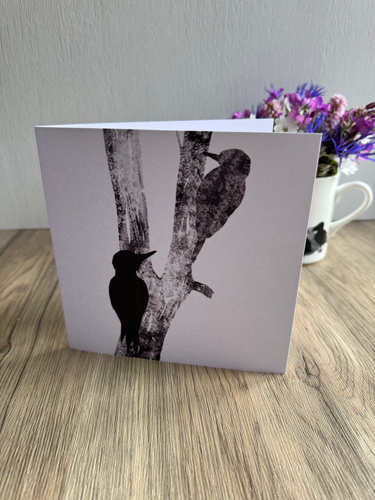 CARD: woodpeckers SQ