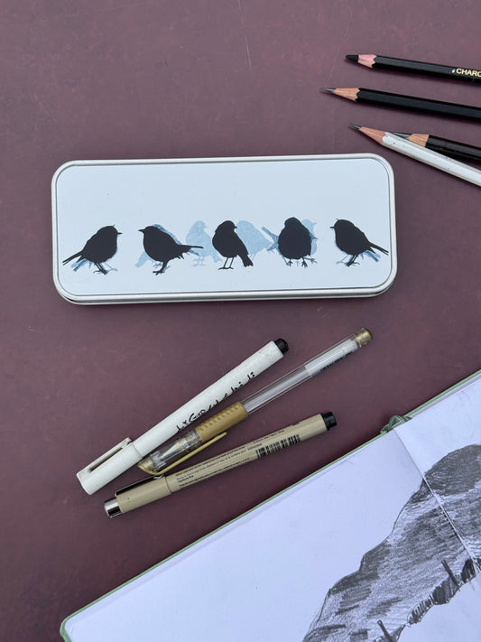 PENCIL TIN : robin