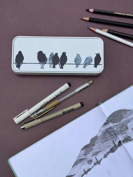 PENCIL TIN : starlings