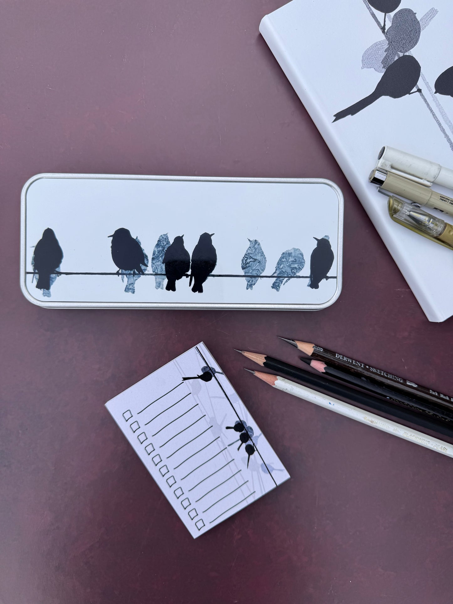 PENCIL TIN : starlings