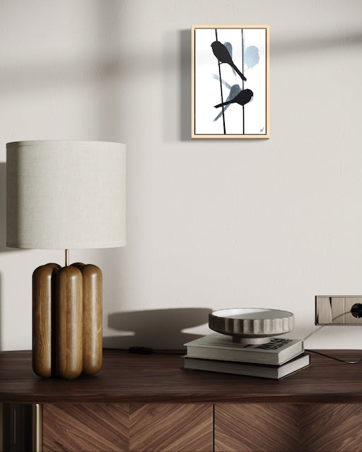 PAINTING: Long-tailed tits