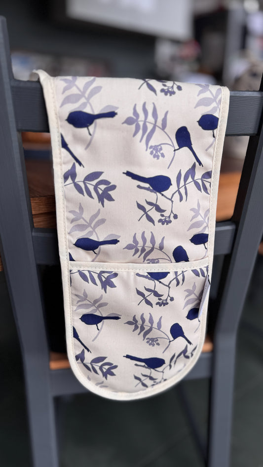 OVEN GLOVES: long-tailed tits design **NEW**