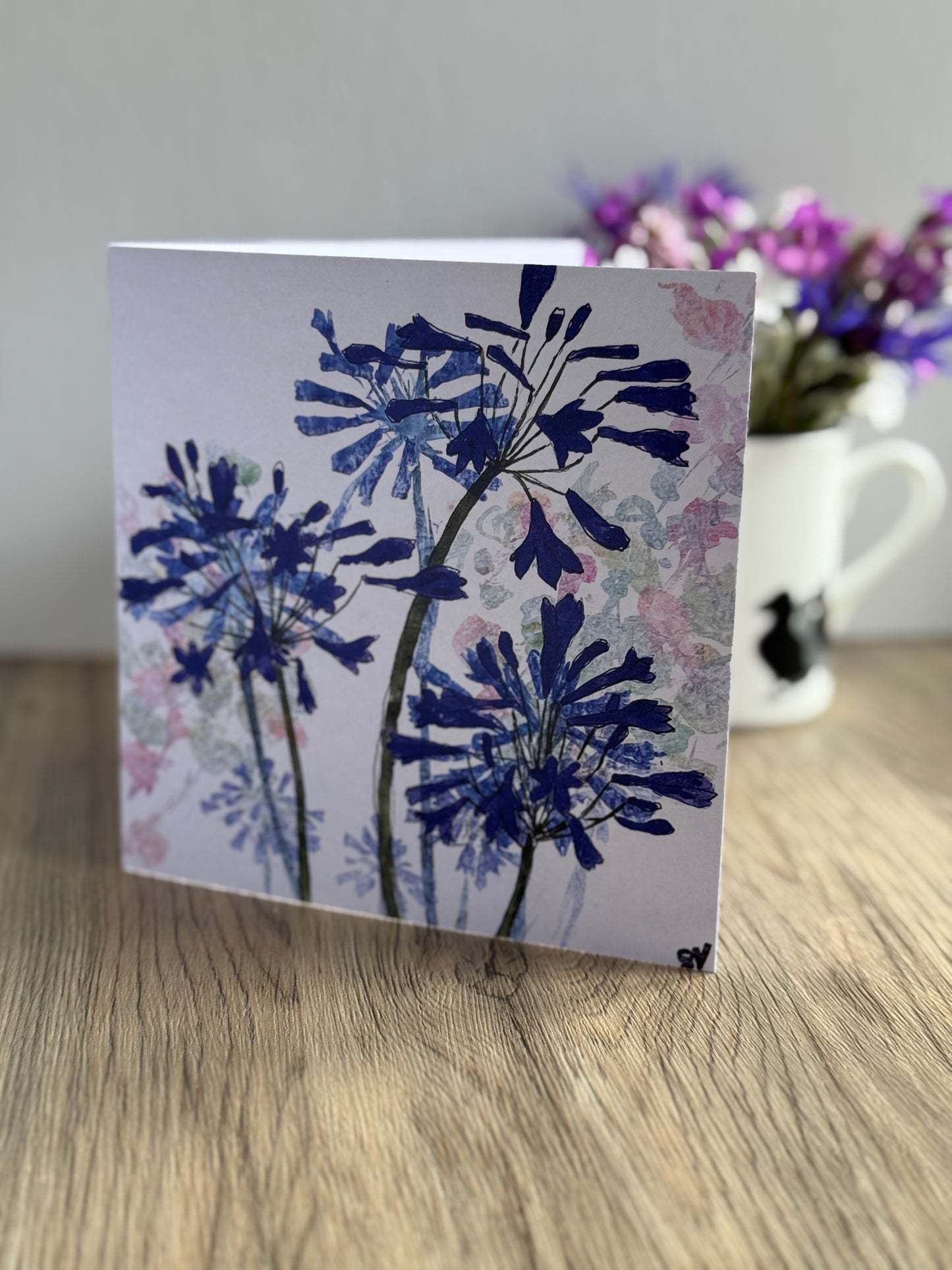 CARD: 3 agapanthus