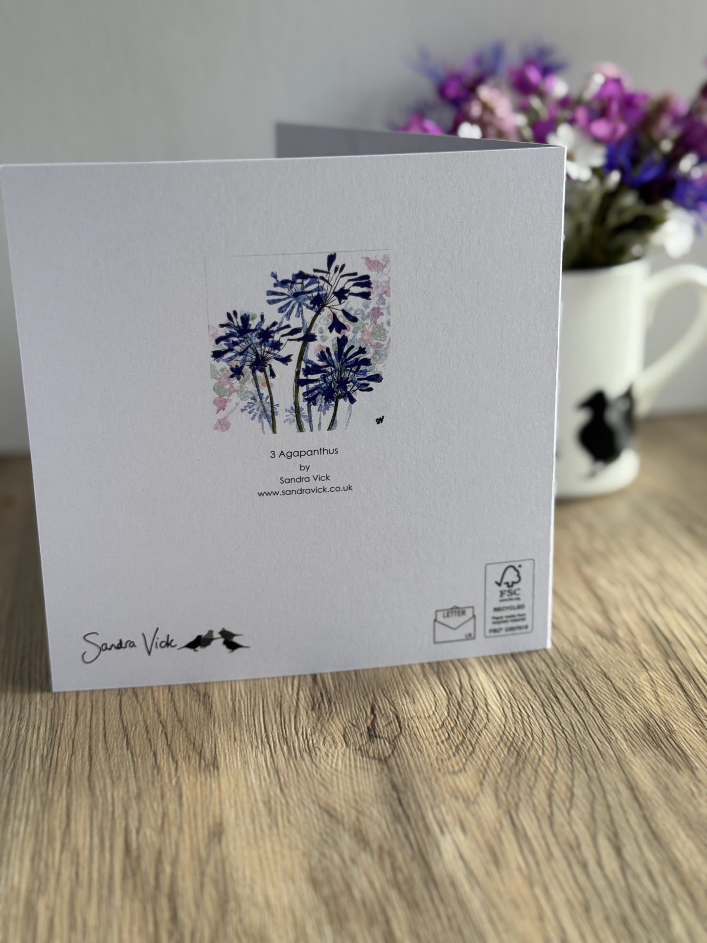 CARD: 3 agapanthus