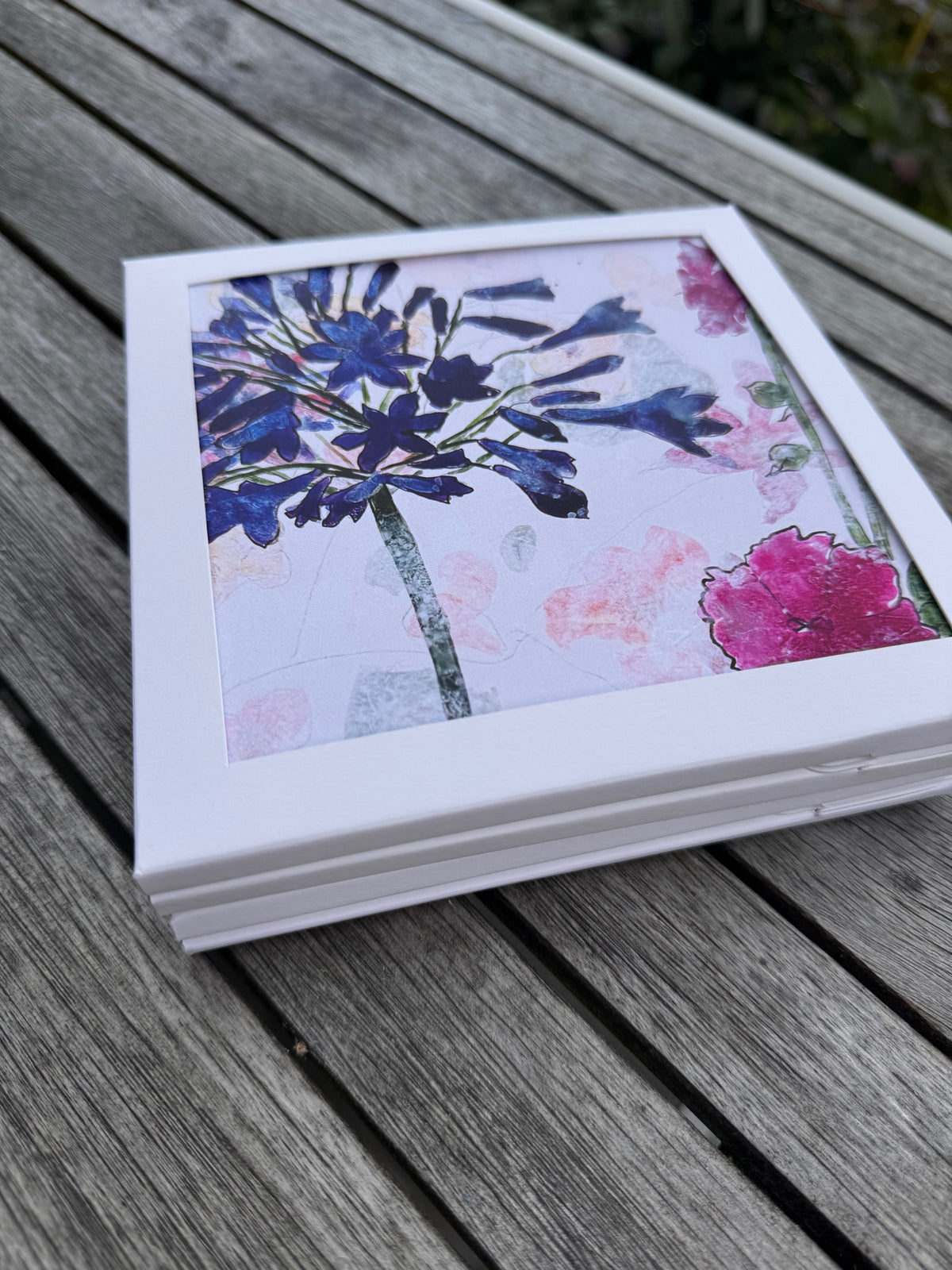 PACK OF GREETING CARDS: agapanthus