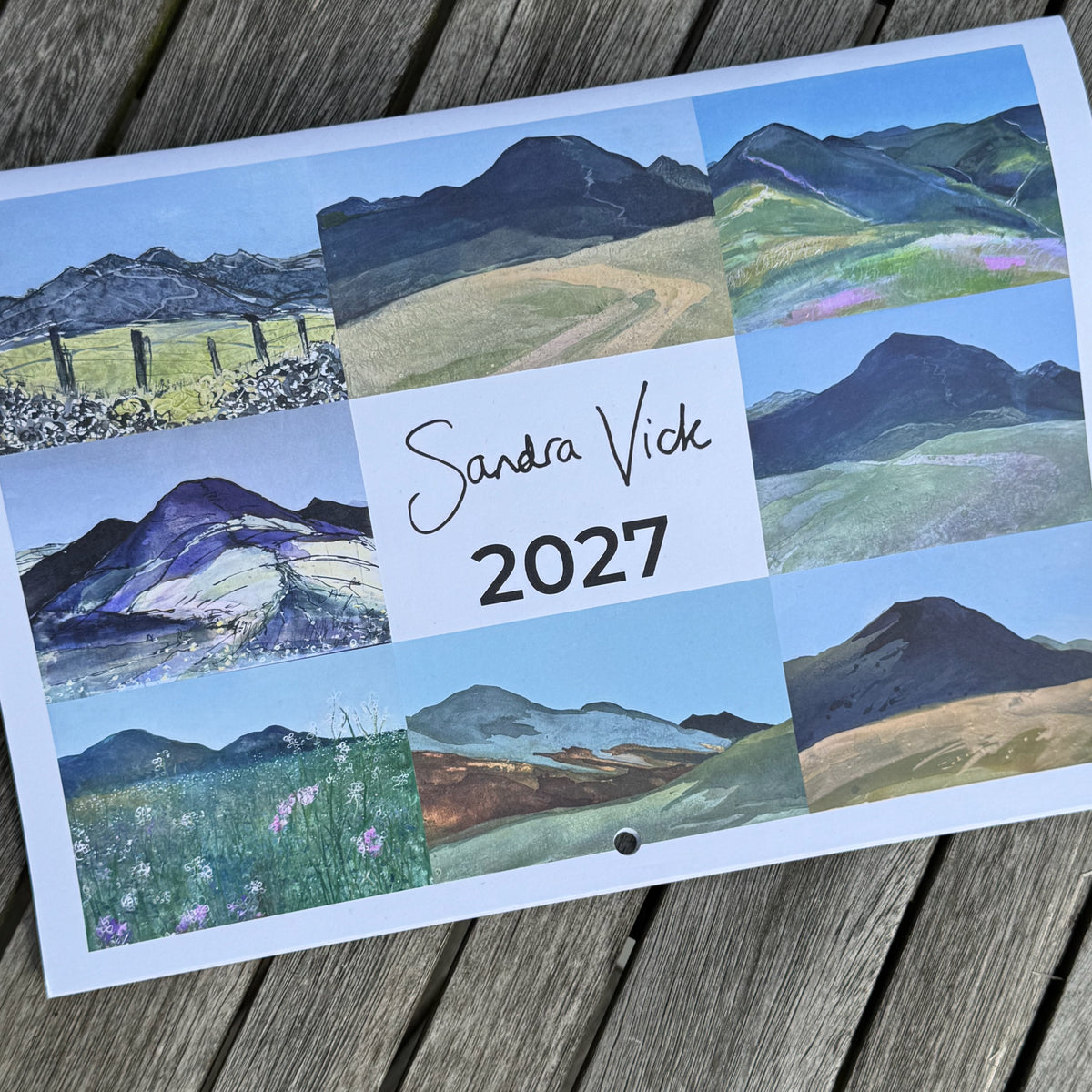 2027 Pentlands Wall Calender by Sandra Vick