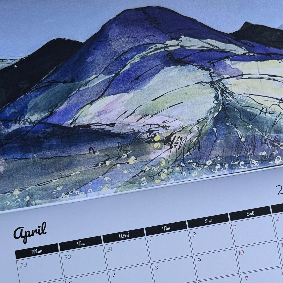 2027 Pentlands Wall Calender by Sandra Vick