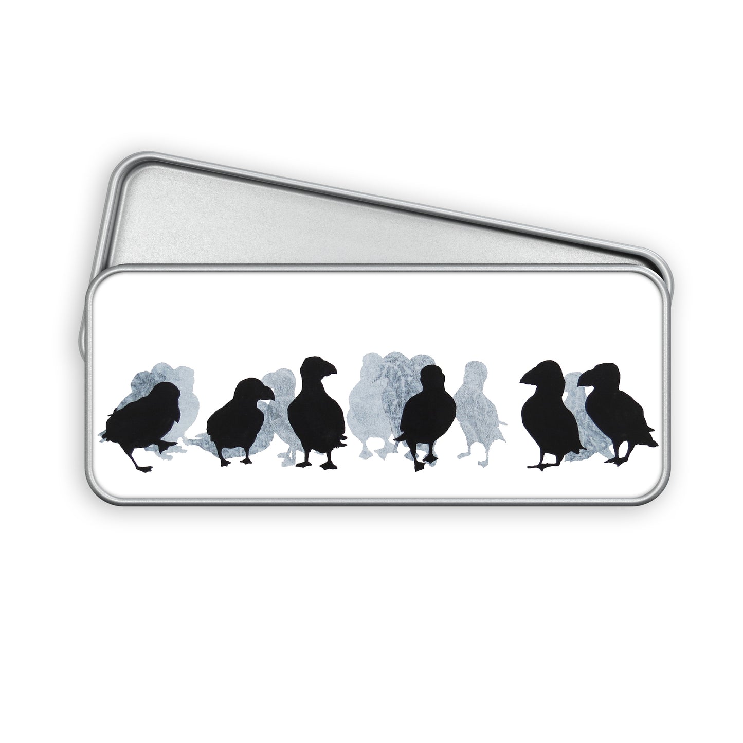 PENCIL TIN : puffins