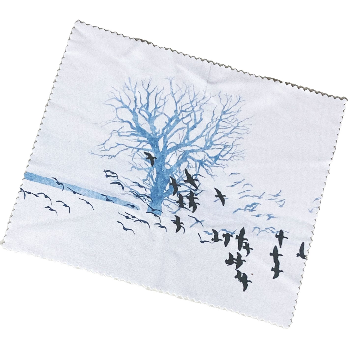 LENS CLOTH: trees and geese