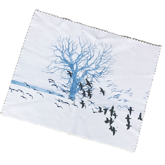 LENS CLOTH: trees and geese