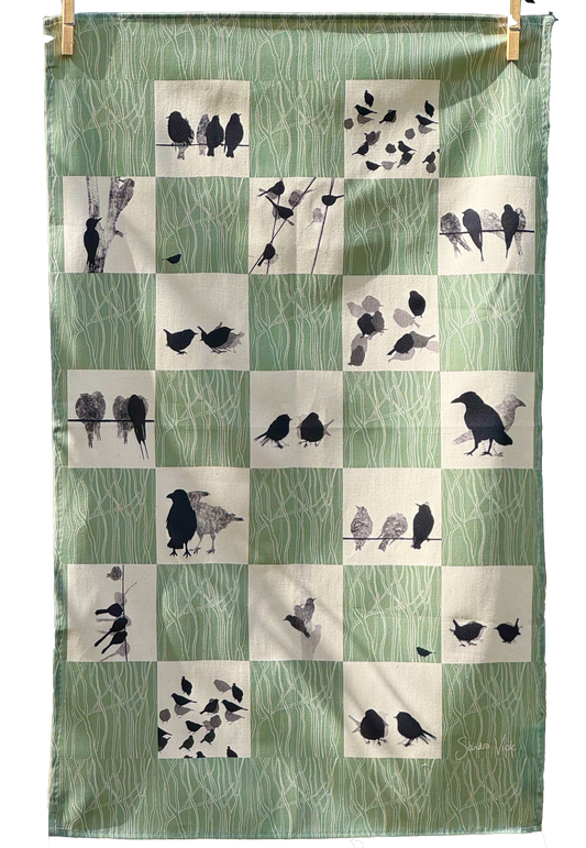 TEA TOWEL - WOODLAND BIRDS