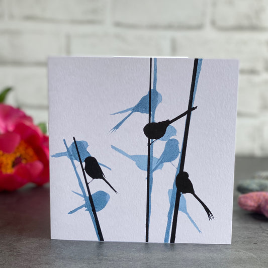 CARD: 3 long-tailed tits