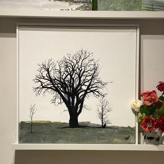 PAINTING: tree - generations come and go 60x60cm FRAMED